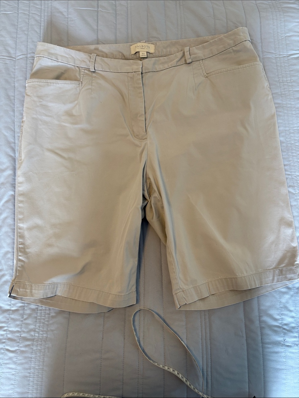 Talbots Gray Cotton Bermuda Shorts